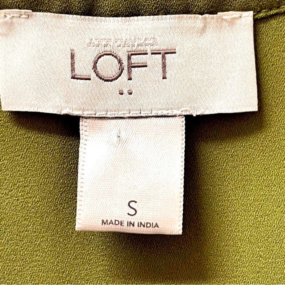 Ann Taylor Loft Sleeveless Peplum Blouse Size S - Picture 3 of 3